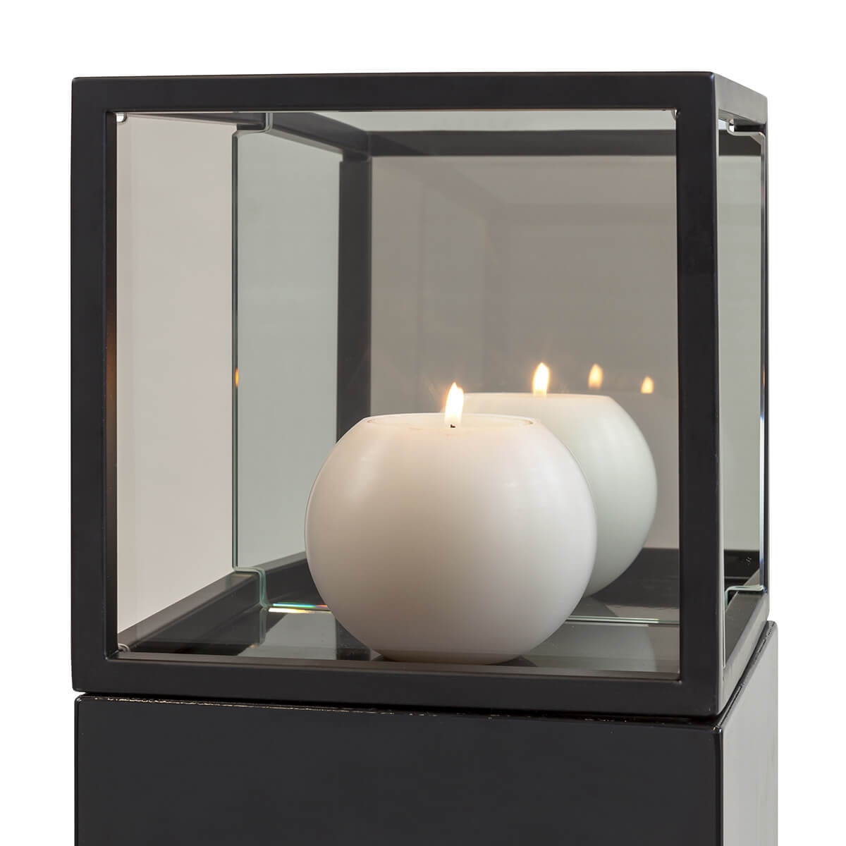 300125,9 ABHIKA ПОДСВЕЧНИК QBY BLACK 300125.9