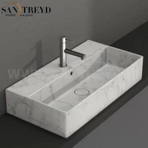 IN072MC Подвесная раковина настенная прямоугольная Ceramica Globo T-EDGE серая