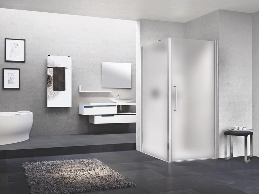 NOVELLINI Душевой уголок угловой с распашной дверцей Young sun-id-1346294 - Вид №2