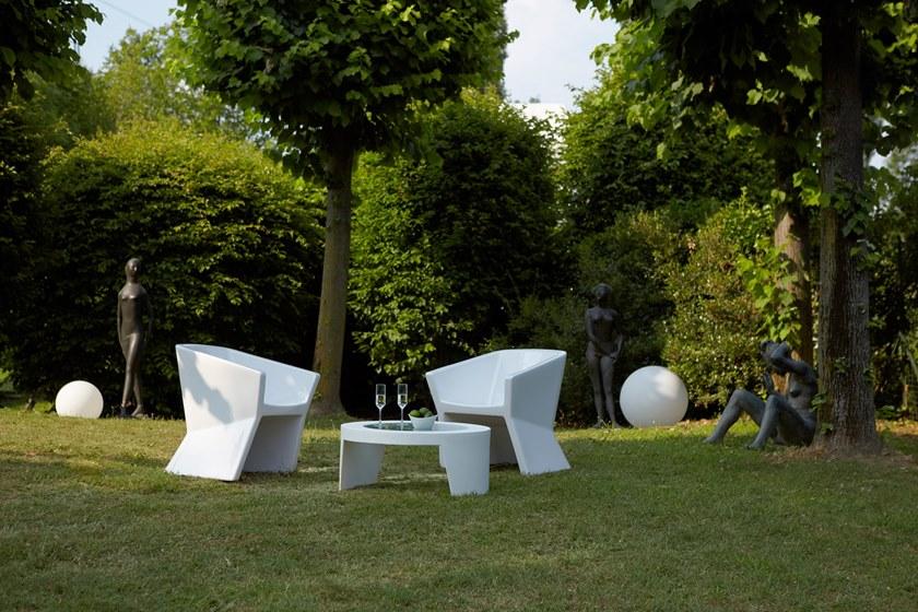 SLIDE Низкий круглый журнальный столик из полиэтилена sun-id-1465088 - Вид №3