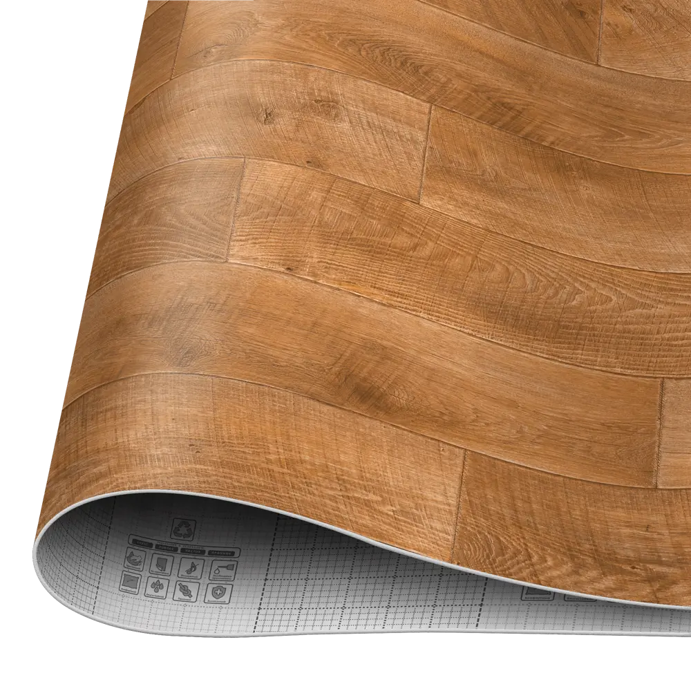 Линолеум полукоммерческий KREAFORTA «Катанга» 2 м - коричневый под дерево 89427485 STLM-1577640 - Вид №2