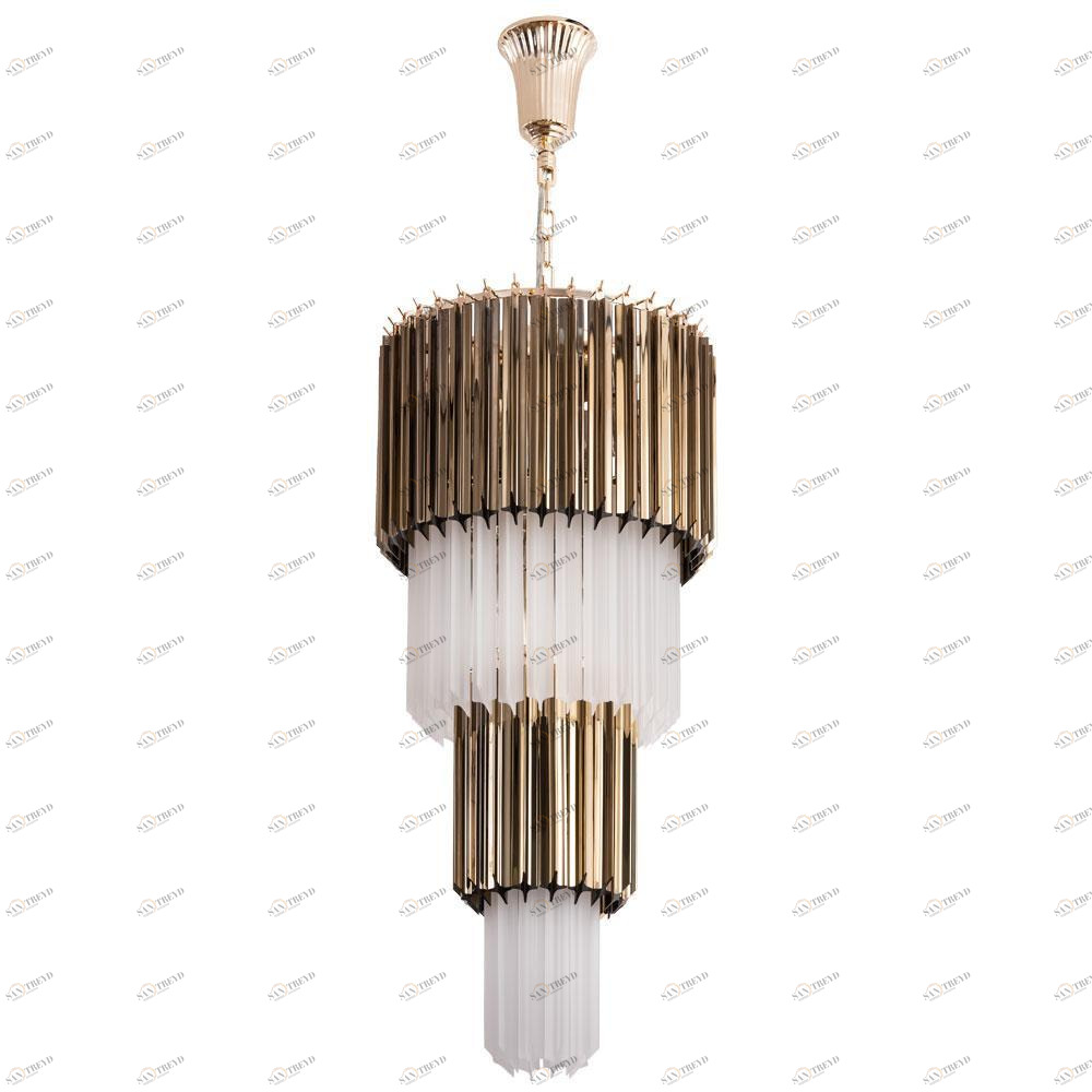 Каскадная люстра Divinare Frizzante 1681/01 SP-9 DIVINARE ДИЗАЙНЕРСКИЕ, FRIZZANTE 328848 Золото;белый 