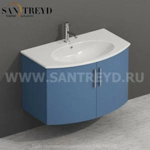 MDMA80Y083 Тумба с двумя створками 78 см синяя Globo 4ALL Италия