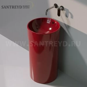 505042CCOLP3011 Напольная раковина стоящая круглая Ceramica Flaminia Twin