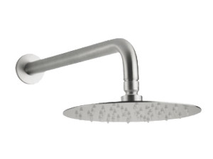 Круглая душевая головка с кронштейном