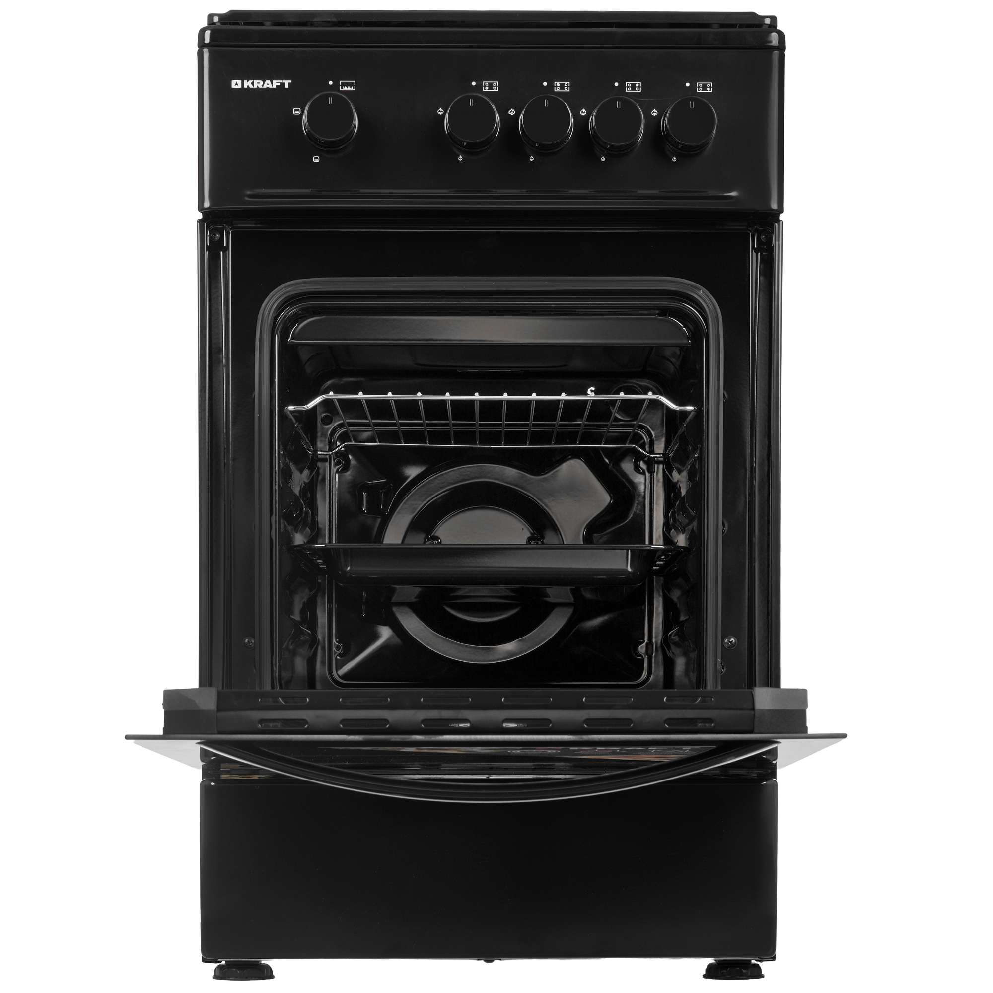 9130787 Газовая плита Kraft KF-FSK5301GBL черный STDN-0110369 - Вид №6