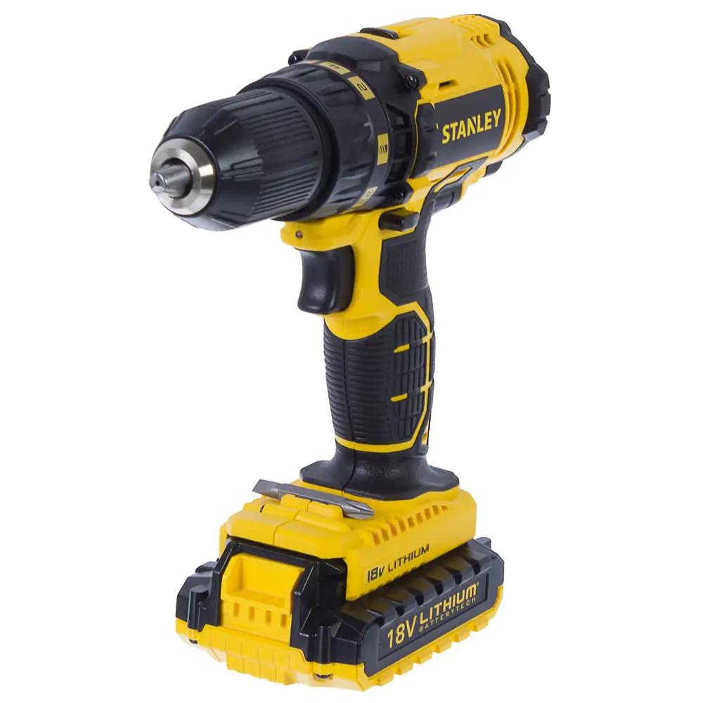 Шуруповерт аккумуляторный Stanley SCD20S2K 18 В Li-ion, 2x1.5 Ач 81944781 STLM-2003895 