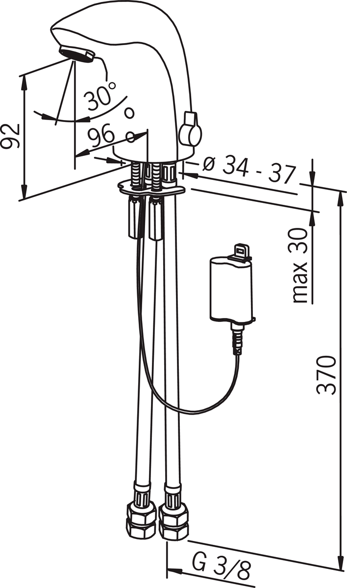 Oras 6150F Смеситель для умывальника, 6 V 6150F Electra Хром  - Вид №4