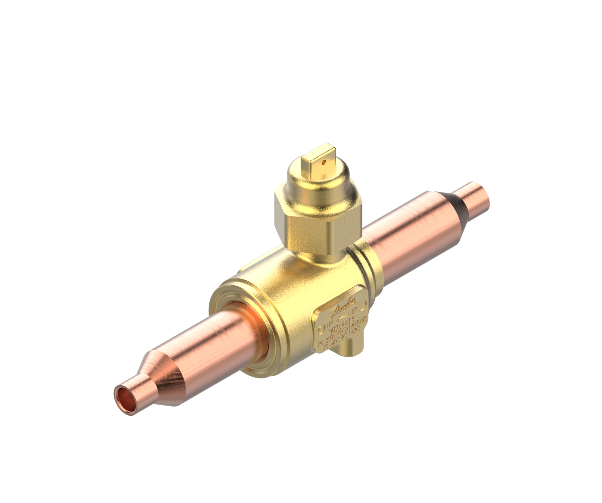 Danfoss GBCT — Запорные шаровые краны для CO2 140 бар GBCT 22s Кран шаровый 009L6589  - Вид №4