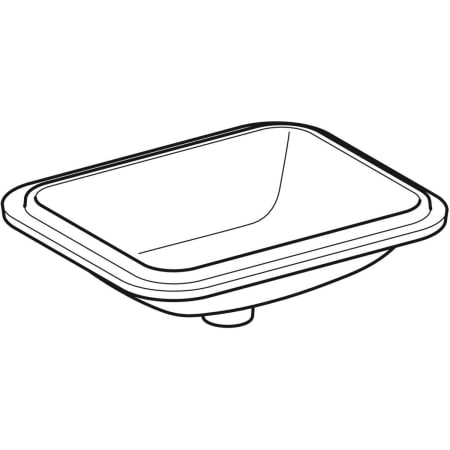 500.760.01.2 Раковина под столешницу Geberit VariForm прямоугольной формы Geberit  - Вид №8