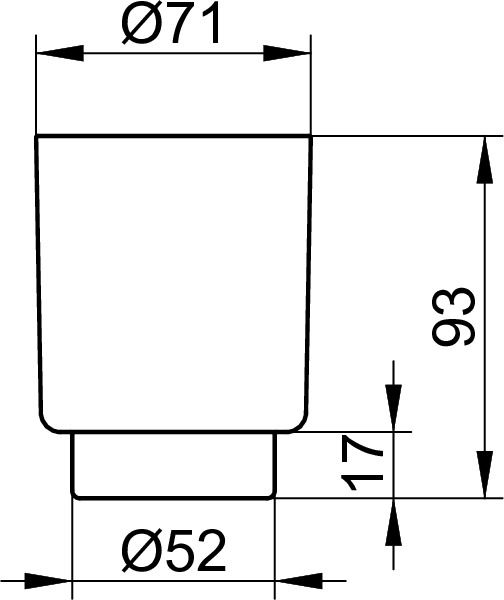 00850000100 Стакан акриловый KEUCO Ersatzteile Accessoires - Вид №2
