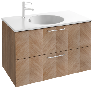 EB2523-R5-N14 Тумба под столешницу 90 см, 2 ящика, хромированная ручка JACOB DELAFON ODÉON RIVE GAUCHE