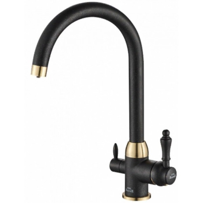 Steel Hammer SH 723 BLACK BR Смеситель для кухни Zorg 383x276  - Вид №1