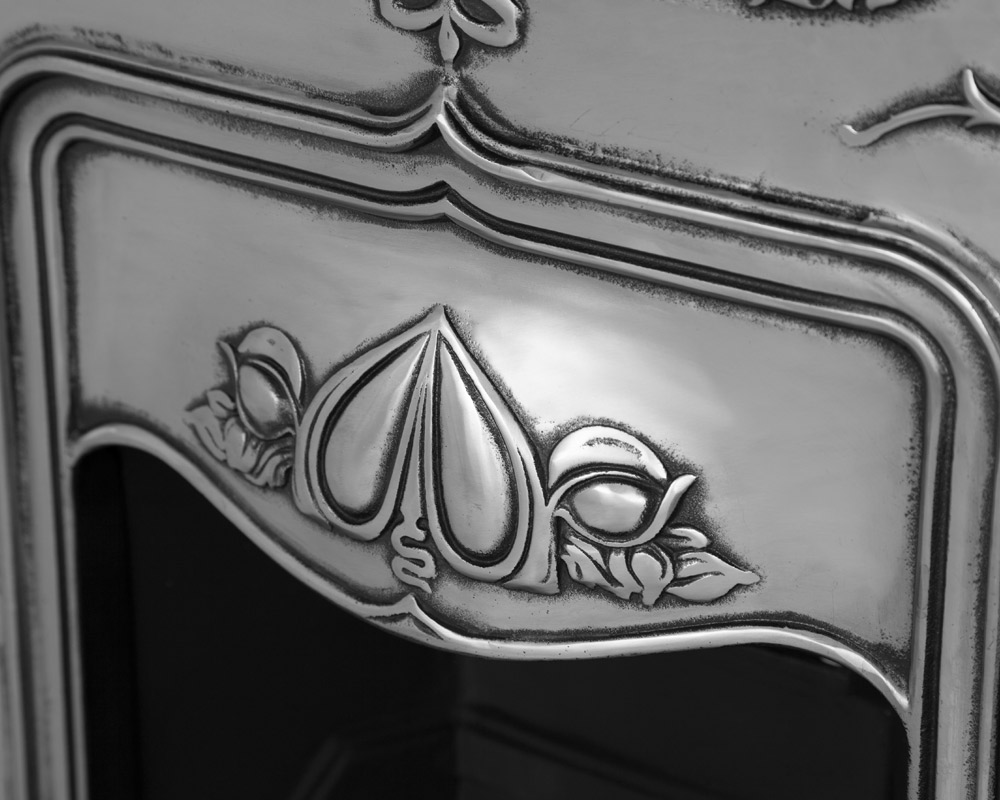 HEF044 Комбинированный камин из чугуна с жасмином Сarronheating  - Вид №4