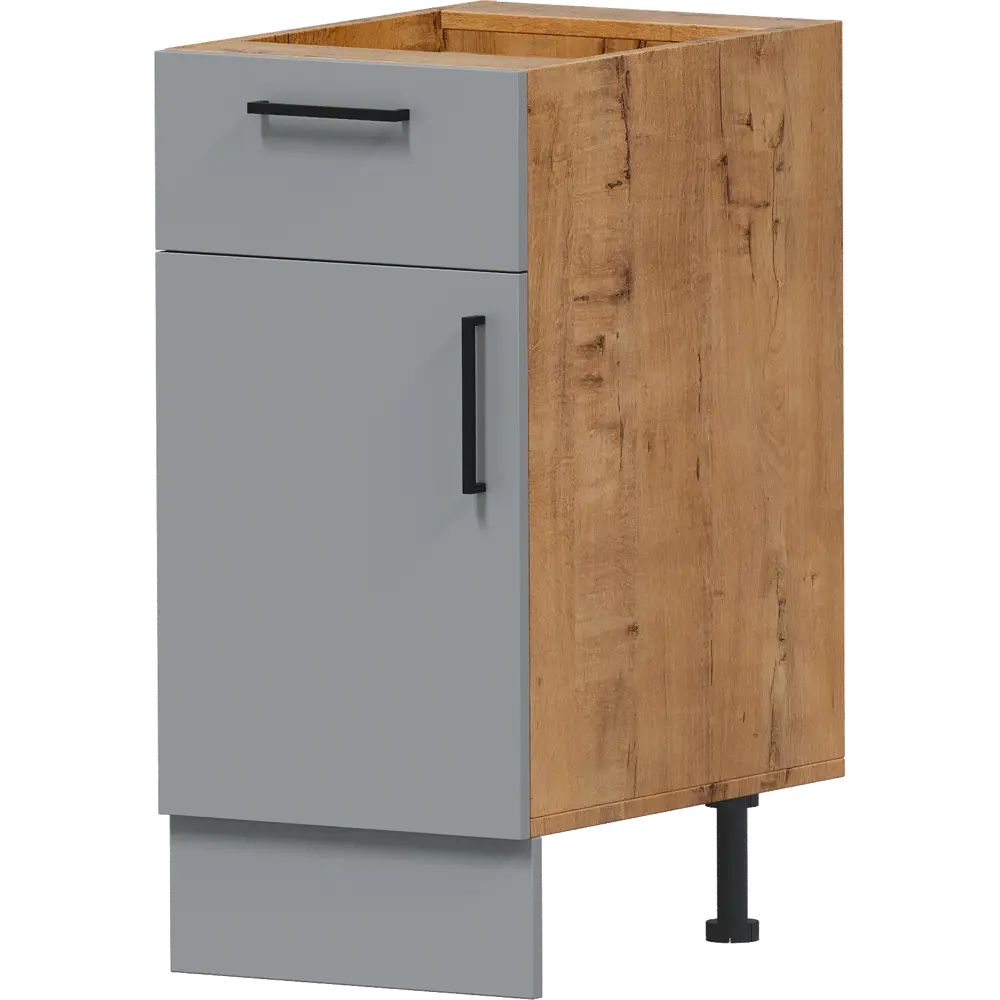 Шкаф напольный Лайм 40x86x56 см ЛДСП цвет серый 86584171 STLM-2141141 Santreyd