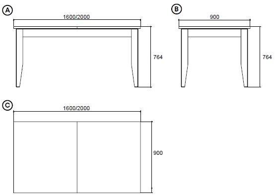 Enza Home Раздвижной прямоугольный стол из мдф Alessa sun-id-1378246 - Вид №4