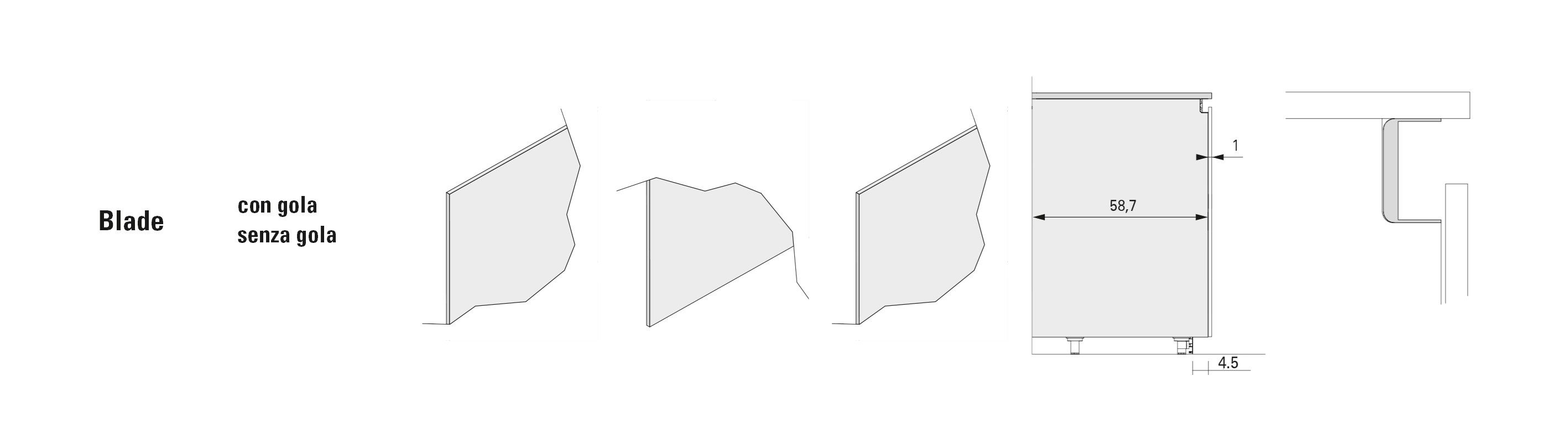 Кухня с каменным островом piasentina, керамогранитом black и кедром MODULNOVA Blade ARCH-00048576 - Вид №9