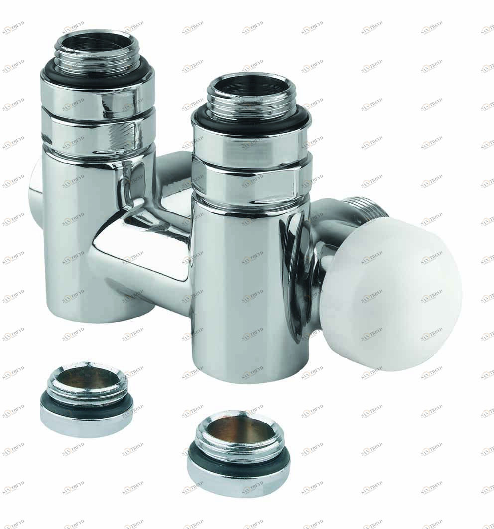 Carlo Poletti V115112BSX Клапан комбинированный, с подключением для медной или пластиковой трубы, межосевое расстояние 50 мм 