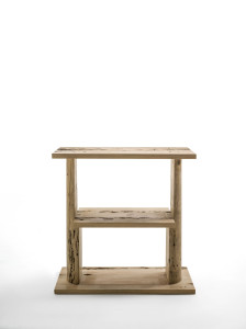 Двухсторонний книжный шкаф из дерева briccola