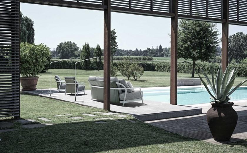 Flexform 3-местный уличный диван со съемным чехлом из ткани Alison sun-id-1353111 - Вид №4