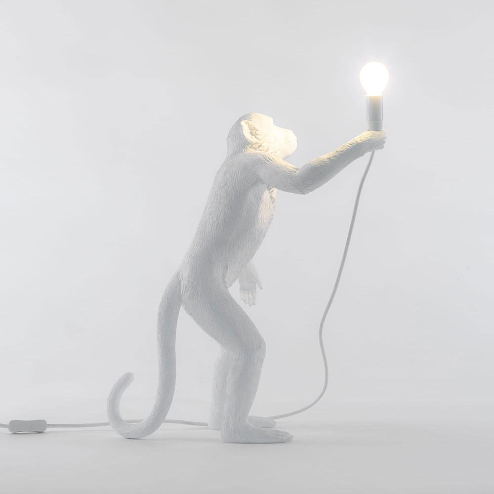 Светильник Monkey Lamp Standing, белый Seletti 14880 - Вид №3