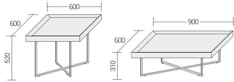 Dall'Agnese Низкий журнальный столик для гостиной Slash sun-id-1466625 - Вид №5