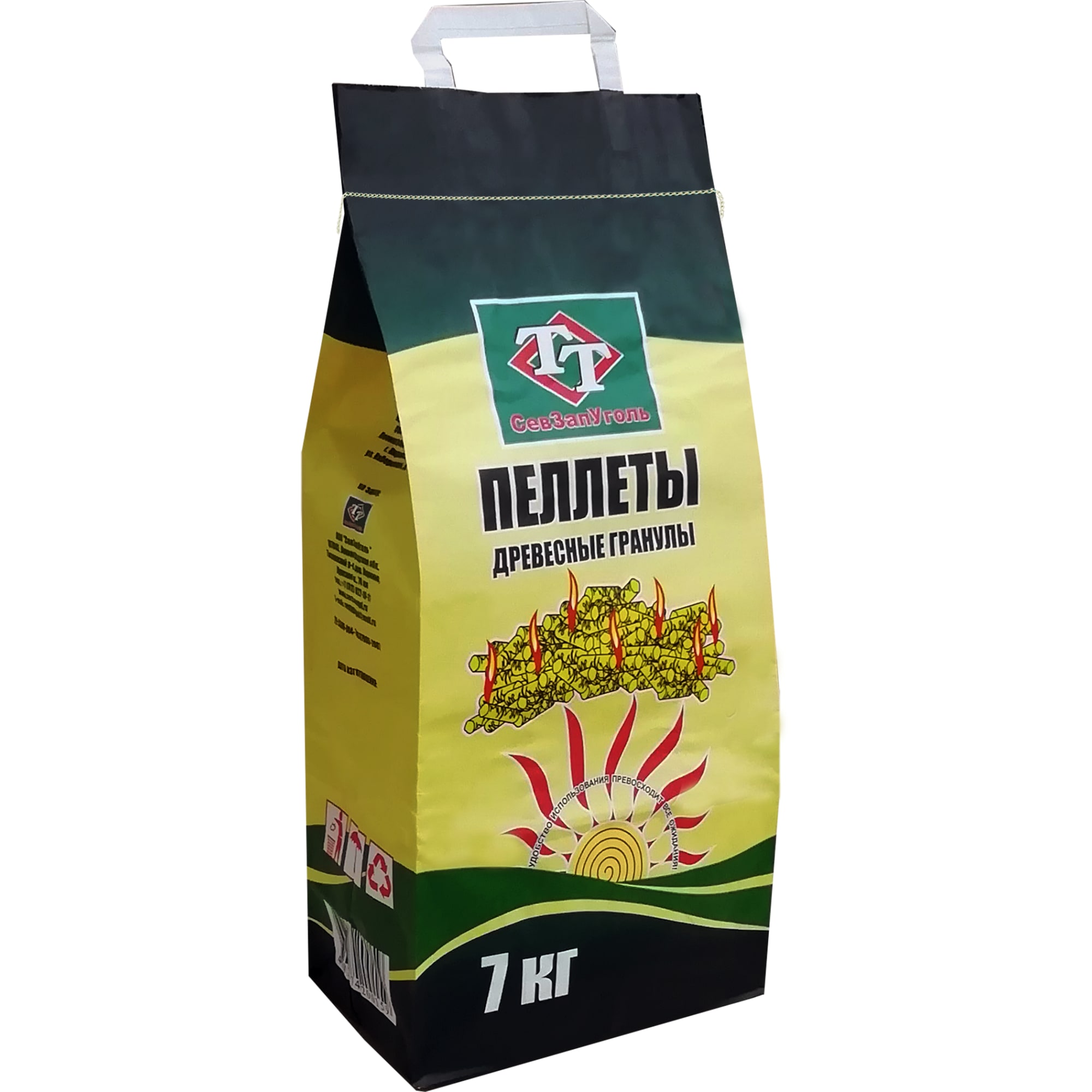 83009446 Пеллеты СевЗапУголь древесные 7 кг Santreyd 