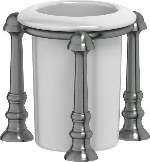 STI 427 Держатель со стаканом настольный 3SC STILMAR ANTIQUE SILVER Treesseci 3SC