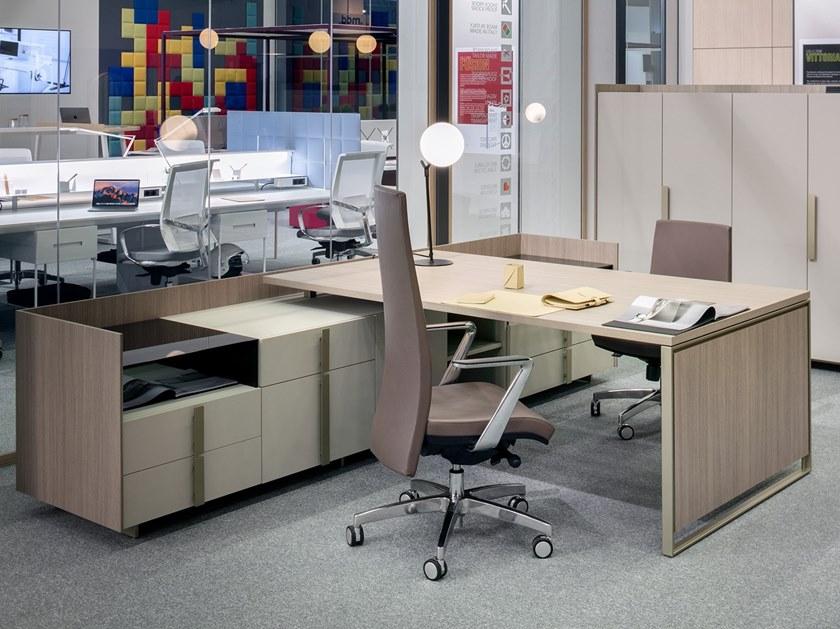 CUF Milano Стол из ламината с двойным рабочим местом с надставкой Magenta Ma 31 - Вид №1