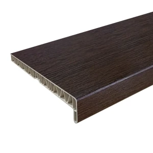 Подоконник FINEBER из ПВХ 1500x300 мм, цвет темный дуб 87893748