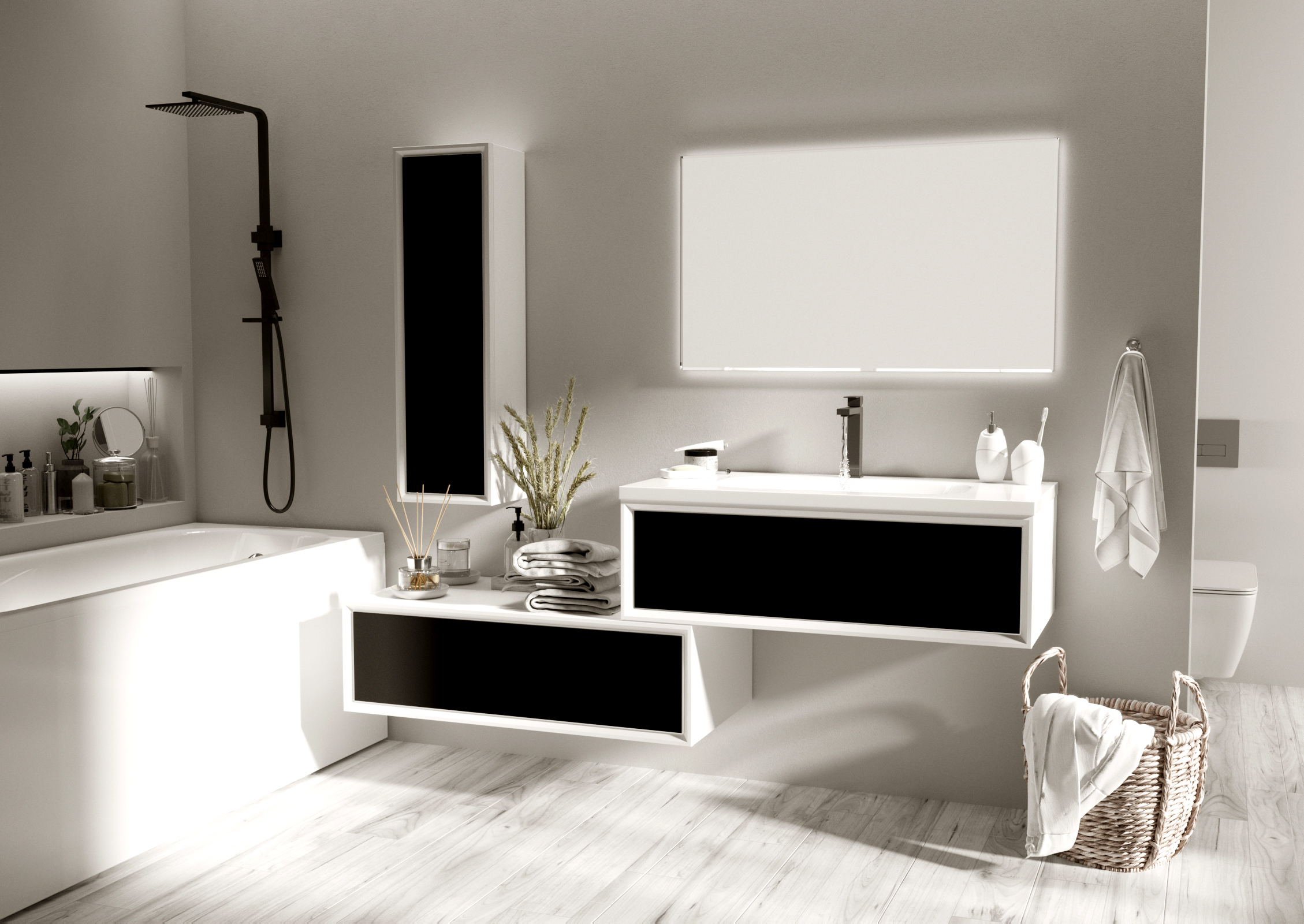 У73205 Пенал Milacco 30П 1д. Classic Black L 1 Marka 