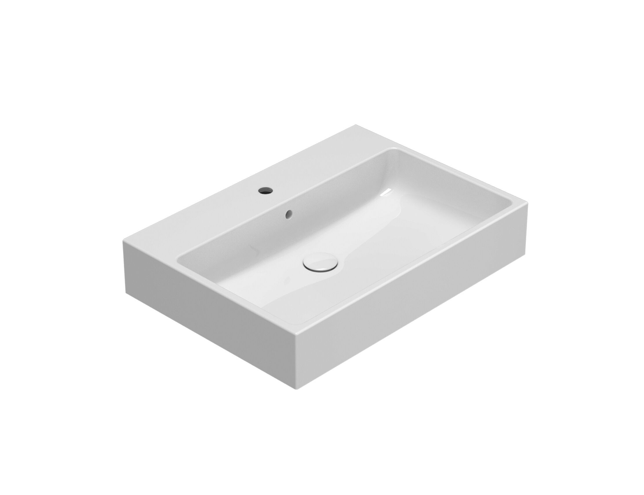 Одинарная керамическая раковина с переливом Ceramica Globo классика ARCH-00121352