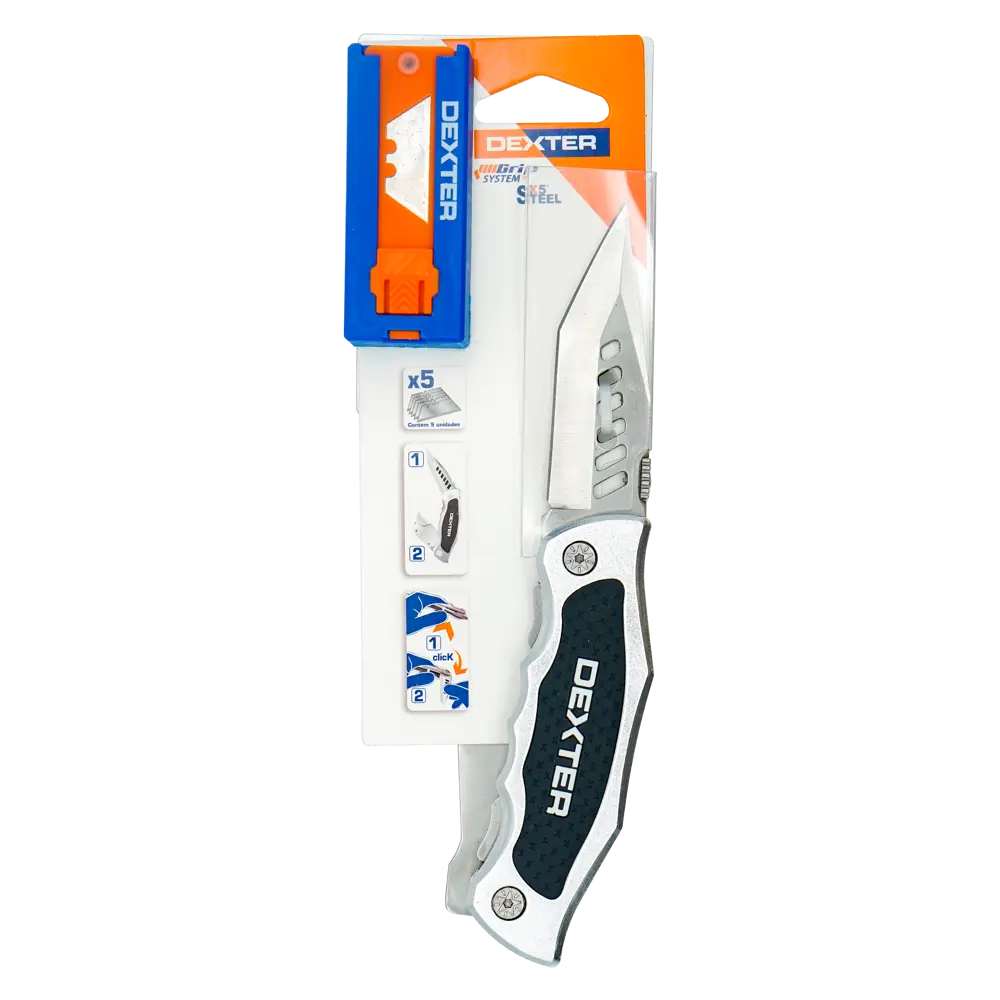 Складной нож Dexter 2-в-1 с трапециевидным и перочинным лезвиями 83684295 STLM-0043440 - Вид №1