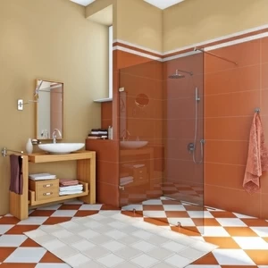 Душевая перегородка в нишу 110x200 GK-861NBITL стекло прозрачное 6 мм GUTEWETTER TREND DOOR