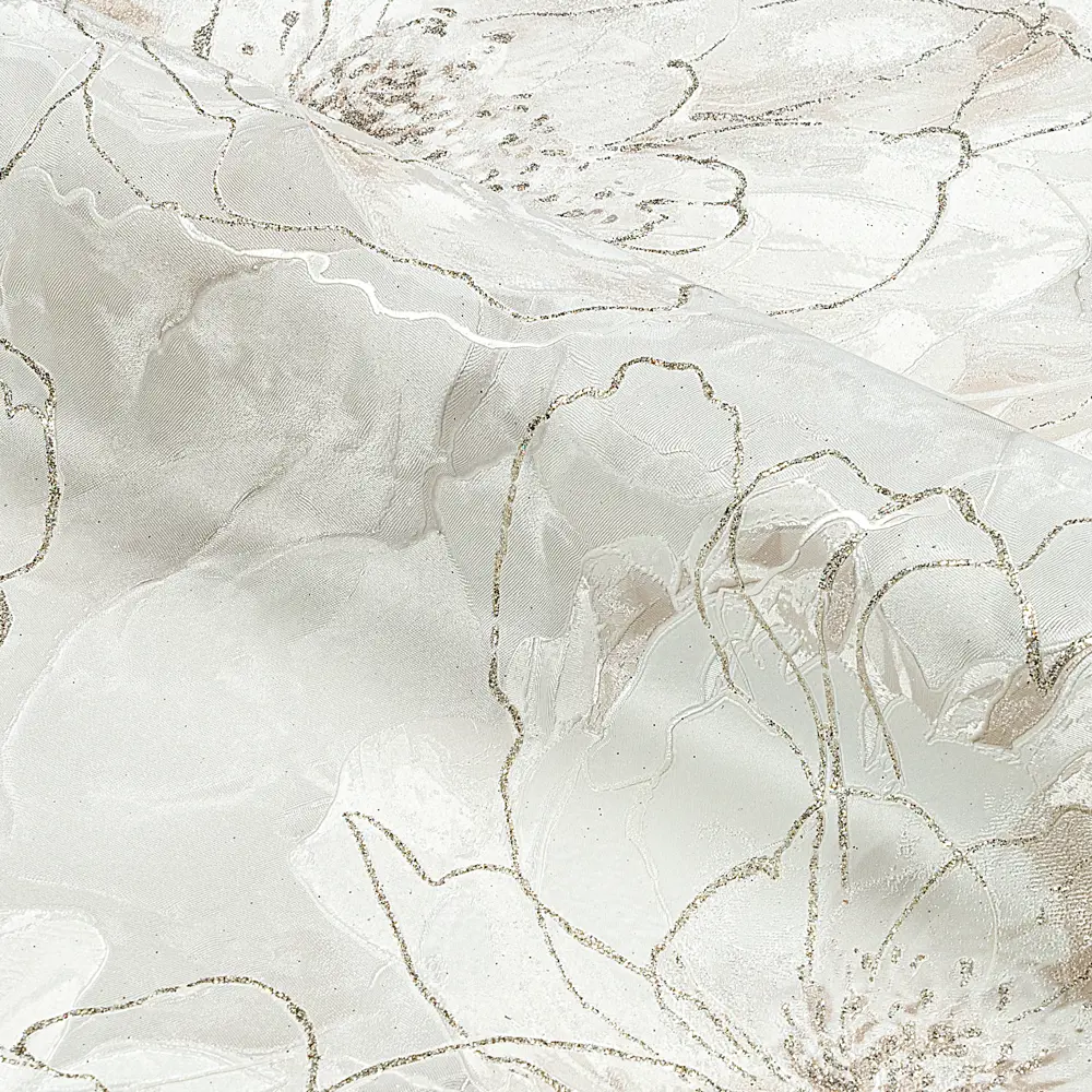 Обои флизелиновые Victoria Stenova Jenny бежевые с цветочным рисунком 1.06 м 89423706 STLM-1564894 - Вид №2