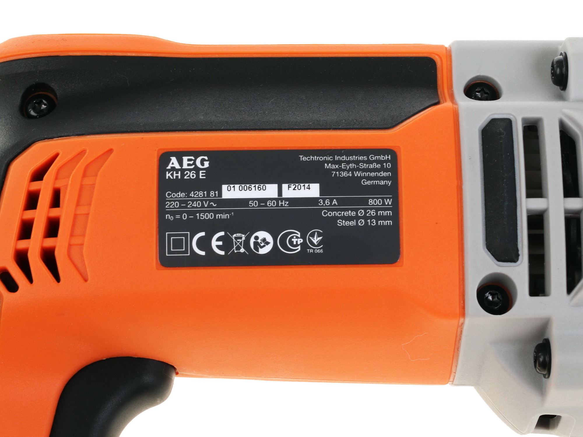 Перфоратор AEG KH 26 E 1064728 STDN-0130603 - Вид №4