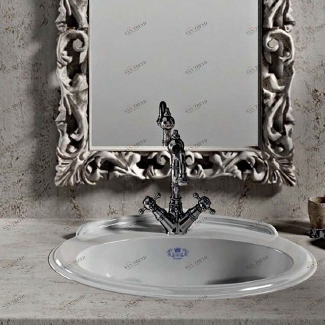 WINLAIB Накладная раковина под столешницу  овальная Ceramica Cielo 