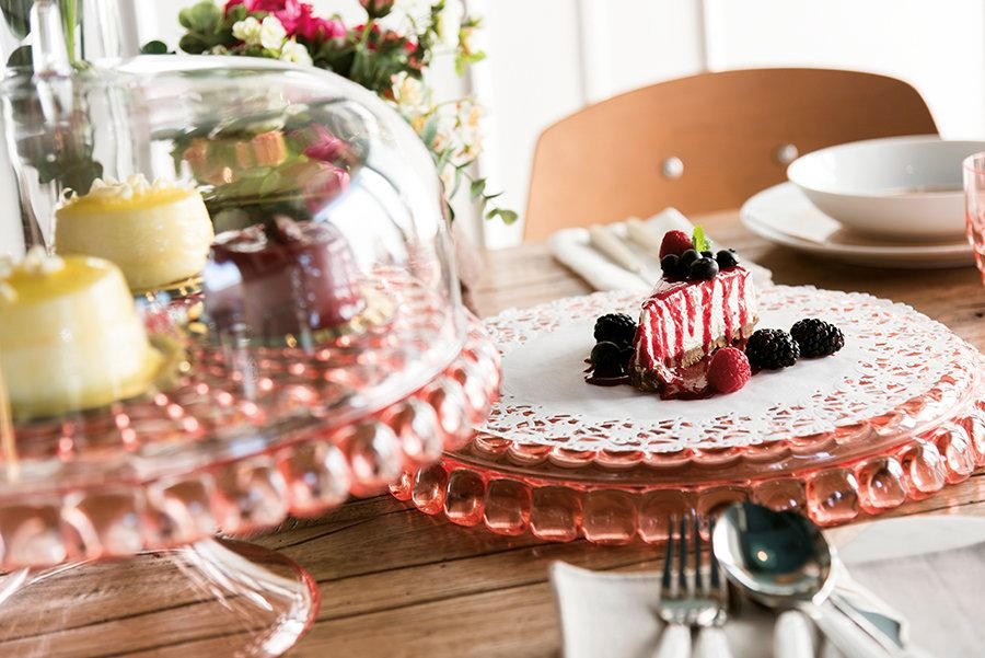 Тортовница круглая 36 см песочная Tiffany GUZZINI  00-3869856 Бежевый  - Вид №1