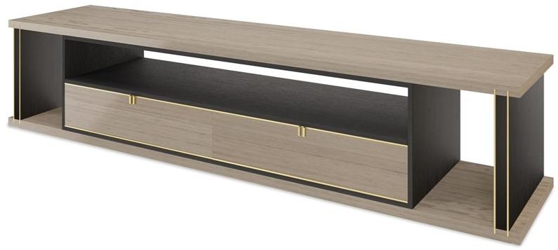 FRATO Низкая деревянная тумба под ТВ с ящиками Dhaka Ffu370009aaa  - Вид №1