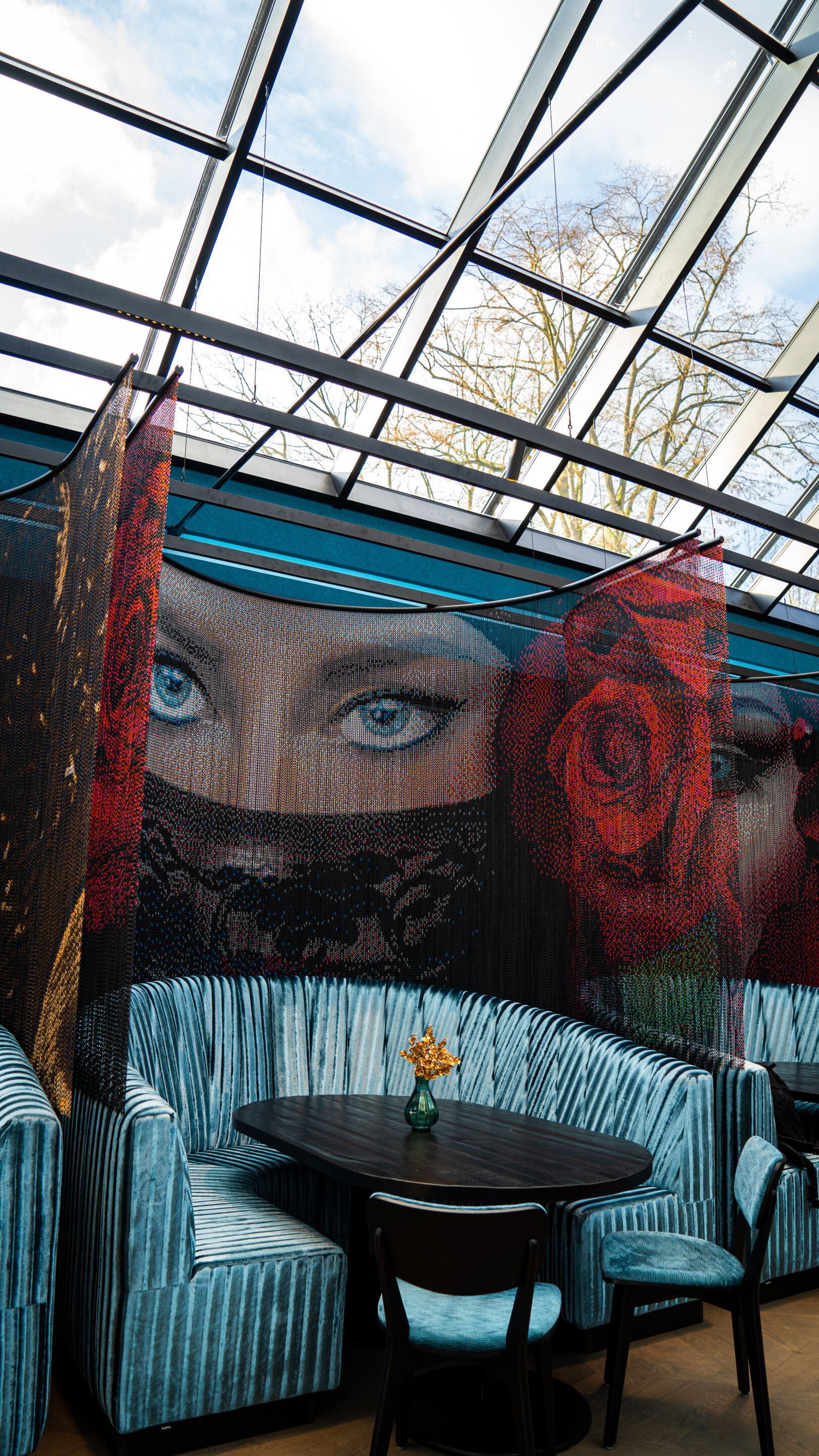 Алюминиевая проволочная палатка Kriskadecor SPACE DIVIDER - RESTAURANT ARCH-00050833 - Вид №13