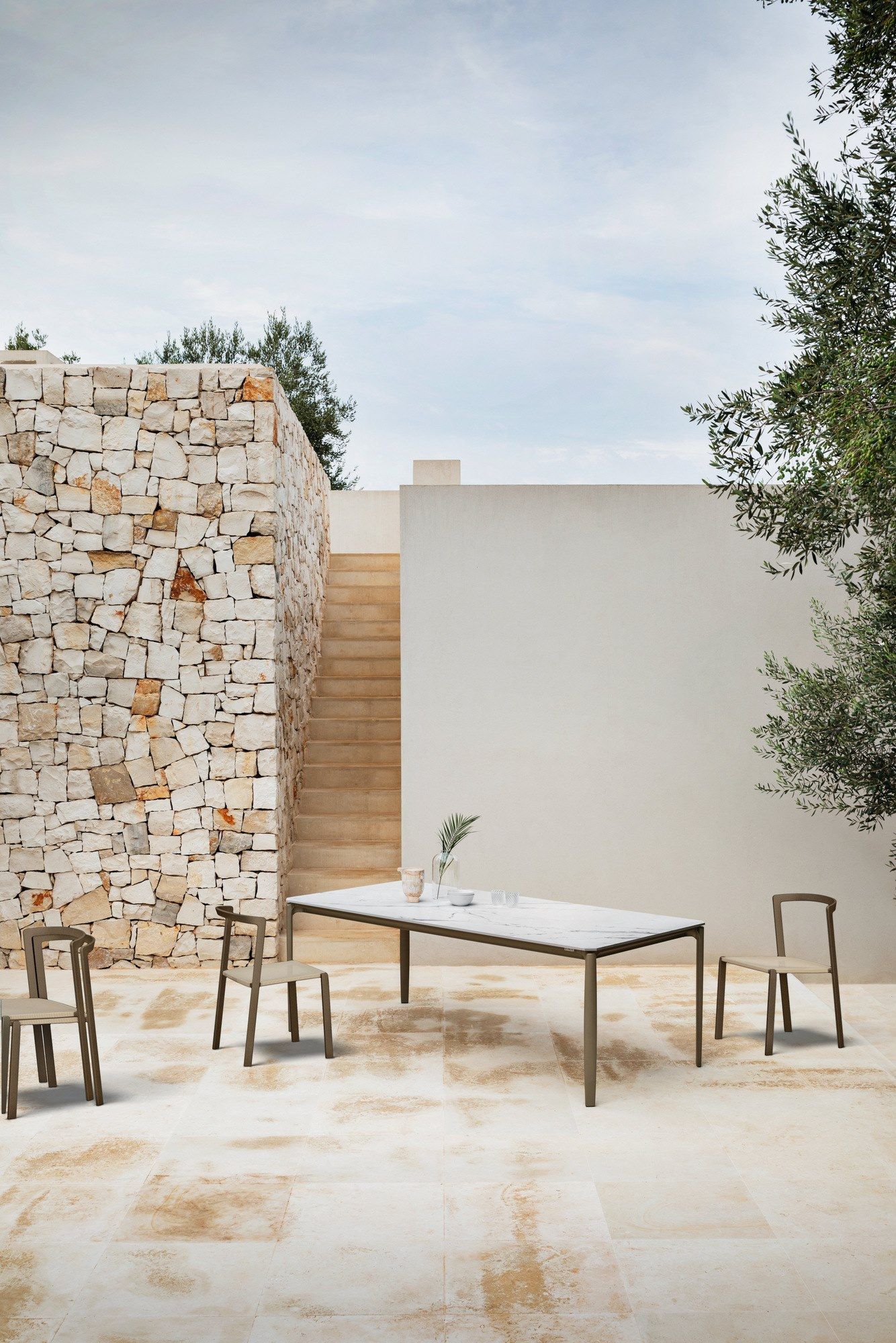 Алюминиевый штабелируемый садовый стул с порошковым покрытием MY YOUR Push ARCH-00111518 - Вид №3