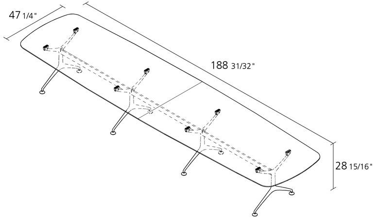 Alias Стол из шпонированной древесины Frametable sun-id-1384116 - Вид №2