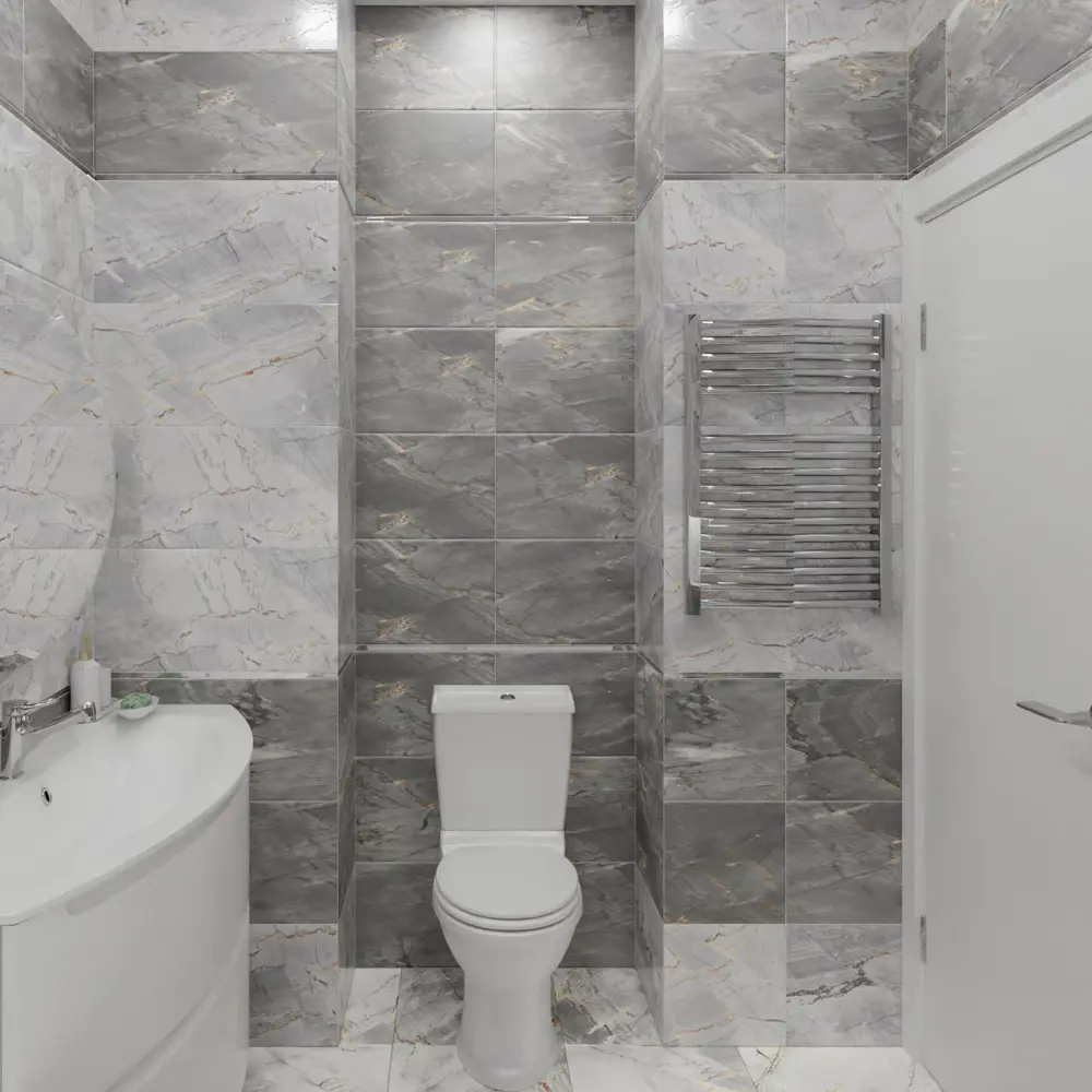 Плитка настенная Strict Dark 30x60 см 1.62 м² цвет темно-серый 84299693 STLM-2049040 Santreyd