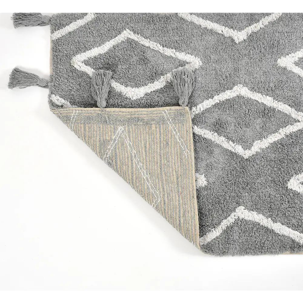 Santreyd Diamond Tassel — декоративный хлопковый коврик с геометрическим узором 60×90 см 89374305 STLM-1527219 - Вид №4