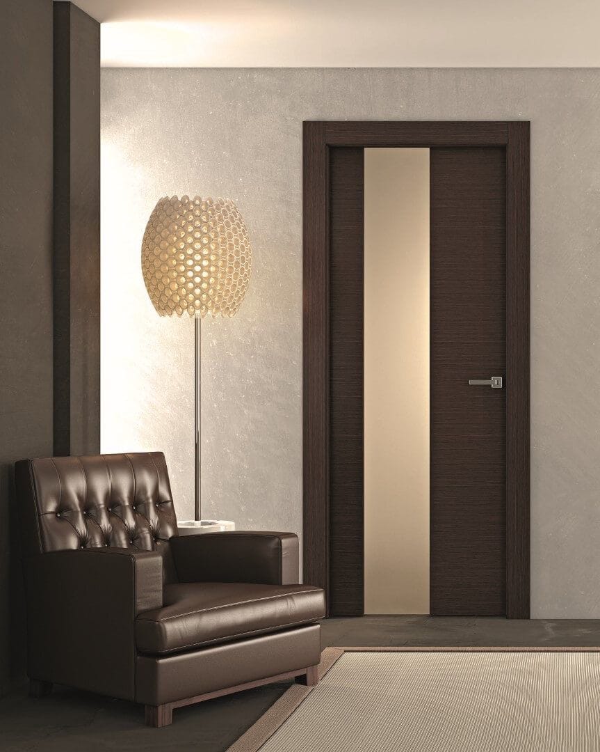 Деревянные и стеклянные распашные двери Pail Serramenti ASIMMETRICO ARCH-00011867 - Вид №1