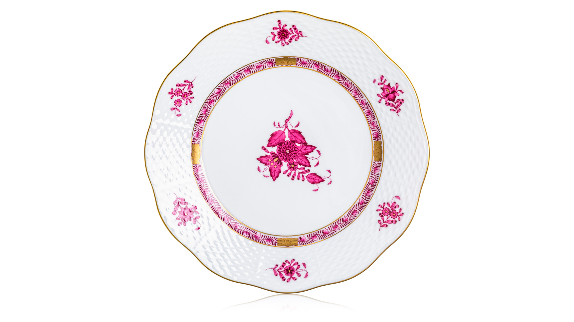 10647562 Herend Набор тарелок 1/2 "Виктория розовая" (Mix&Match) Фарфор, Керамика  - Вид №1