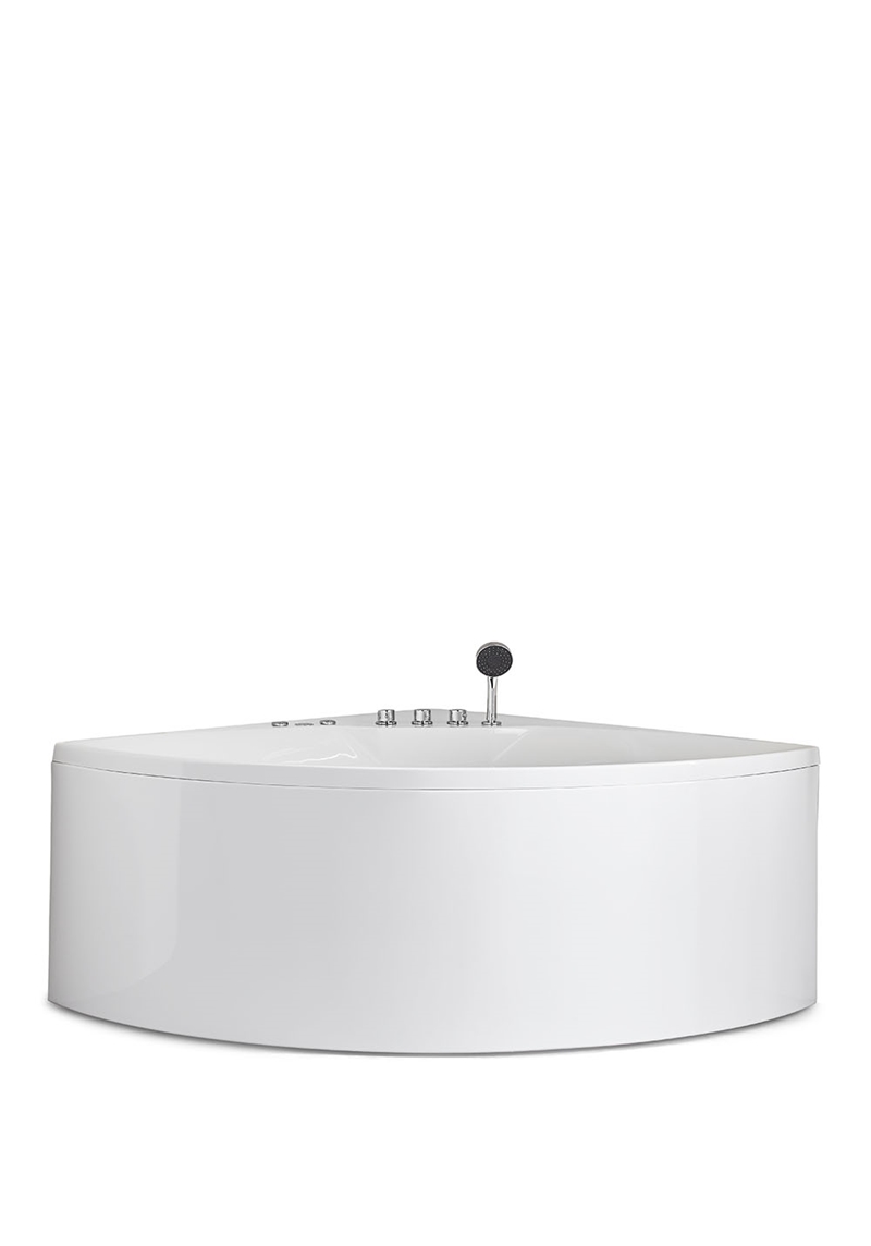 131 Массажные Ванны Star 140 Silver + Смеситель Noro  Белый 