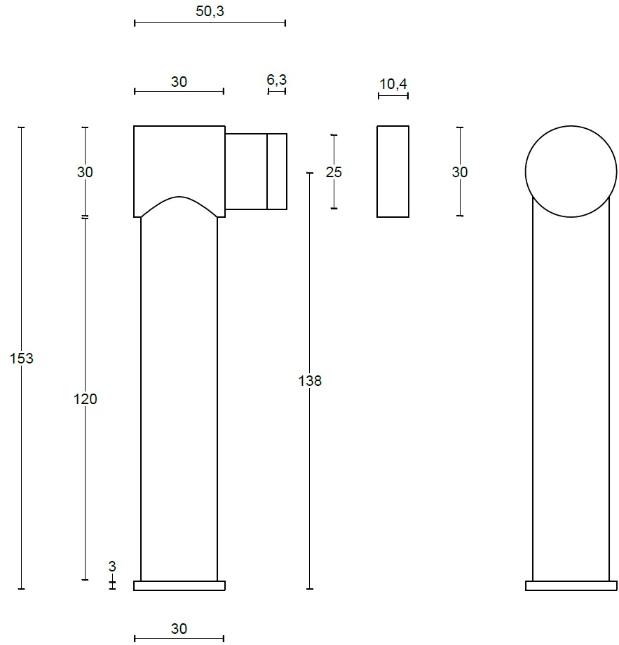 Formani Стальной упор для двери One Pb30 - Вид №3