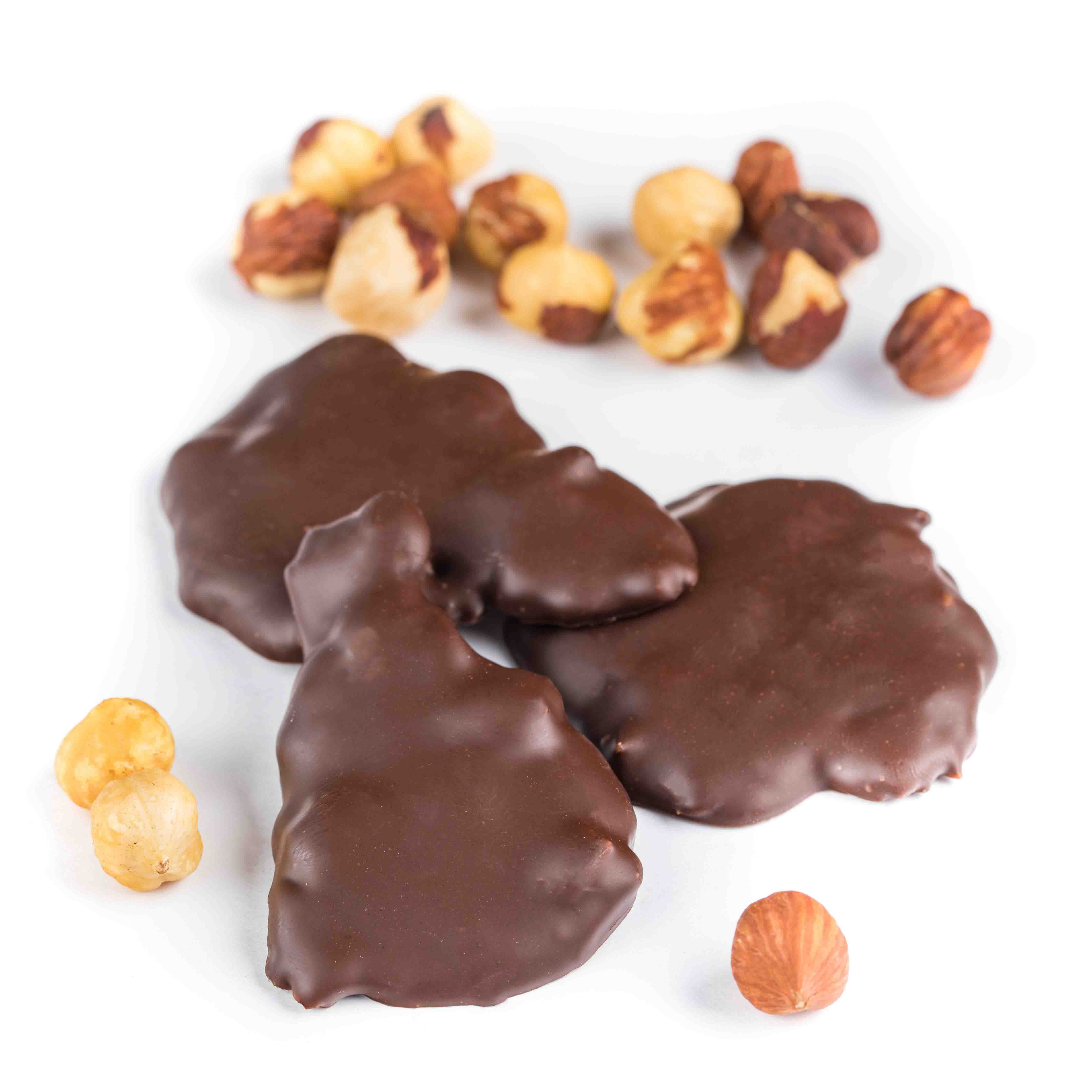 Фундучный бритл в темном шоколаде CACAOJET Santreyd 10445 - Вид №1