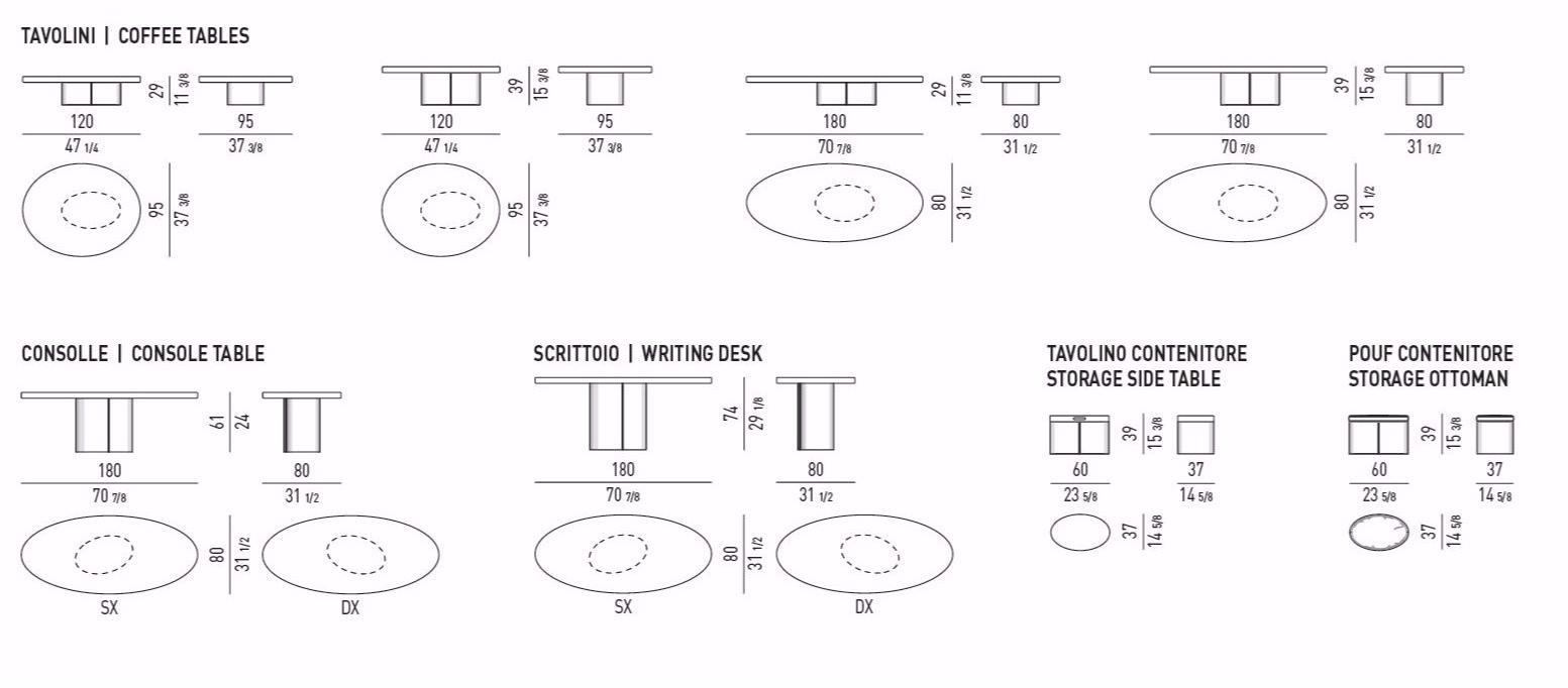 Minotti Маленький стол Raymond sun-id-1345258 - Вид №3